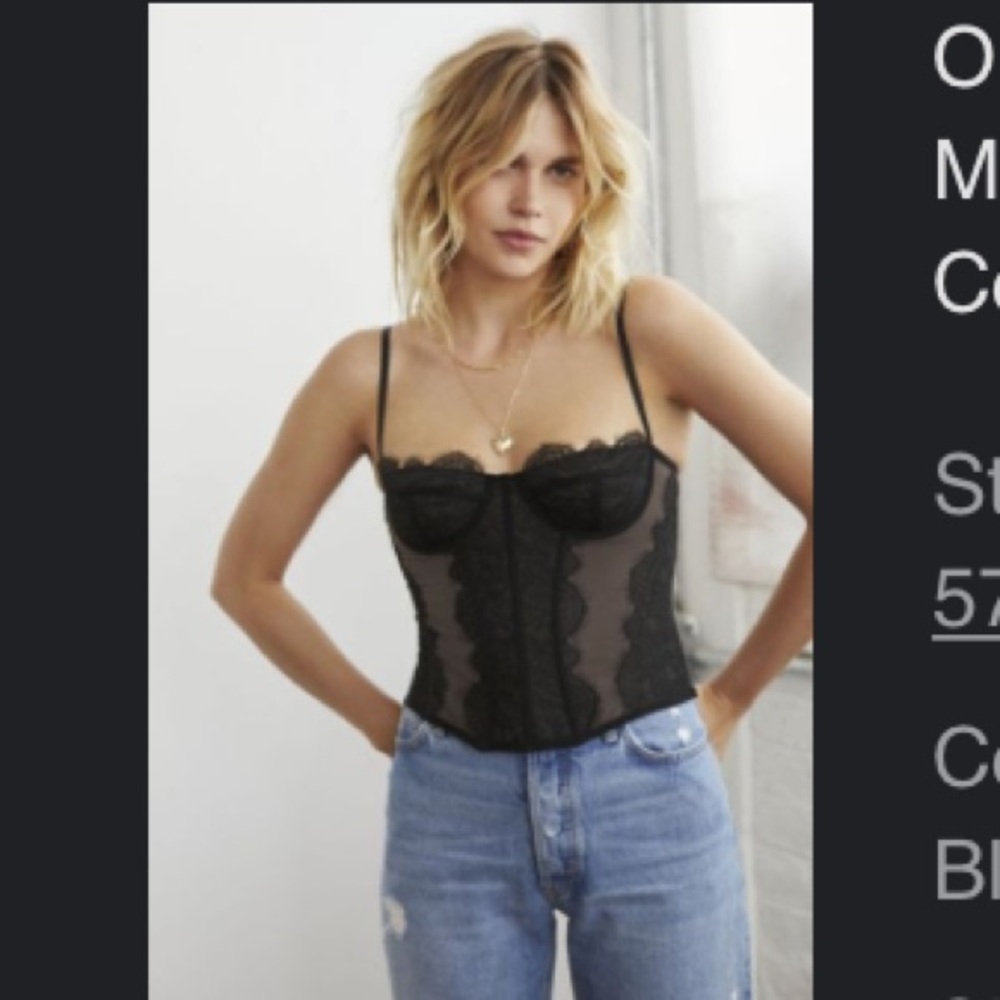 Urban outfitters modern love corset top